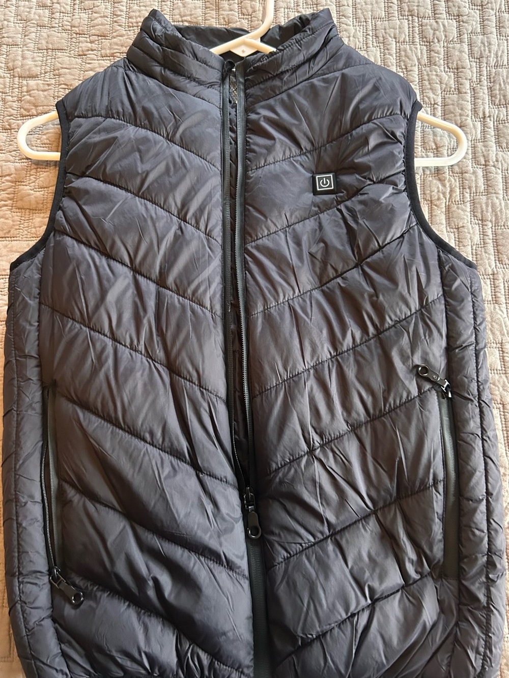 Lightweight Quilted Heated Vest - Black